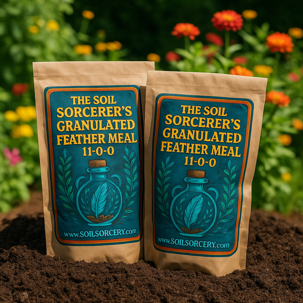 The Soil Sorcerer's Certified Organic Granulated Feather Meal - SHIPS FREE