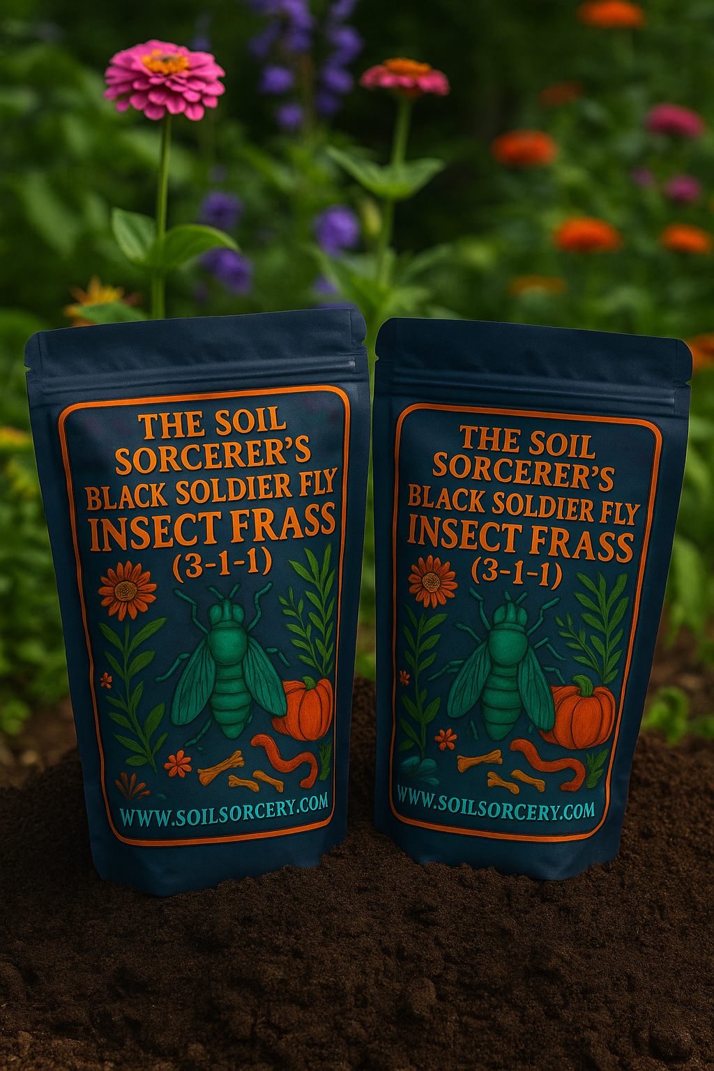 The Soil Sorcerer’s Black Soldier Fly Insect Frass - SHIPS FREE
