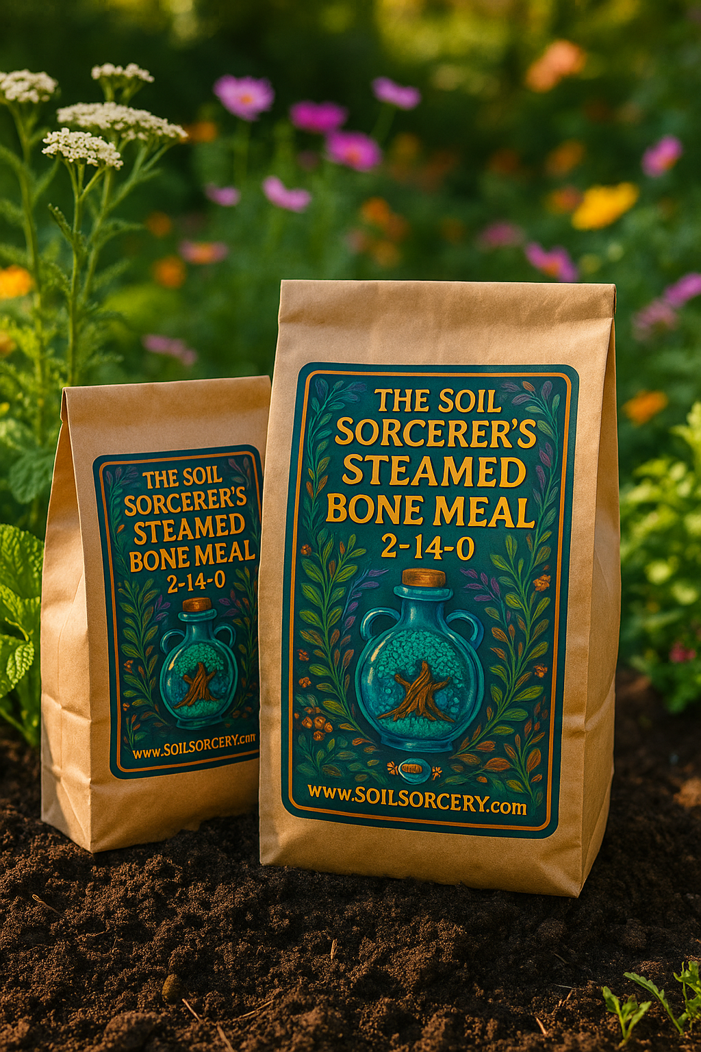 The Soil Sorcerer's Certified Organic Steamed Bone Meal - SHIPS FREE