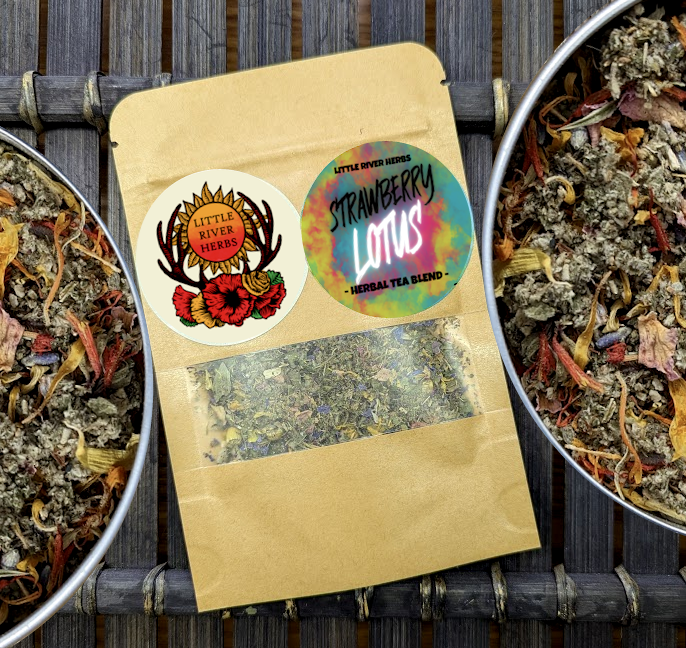 Premium Mullein Based Herbal Tea Blends With Blue Lotus Flower Petals - 13 Flavors To Choose From