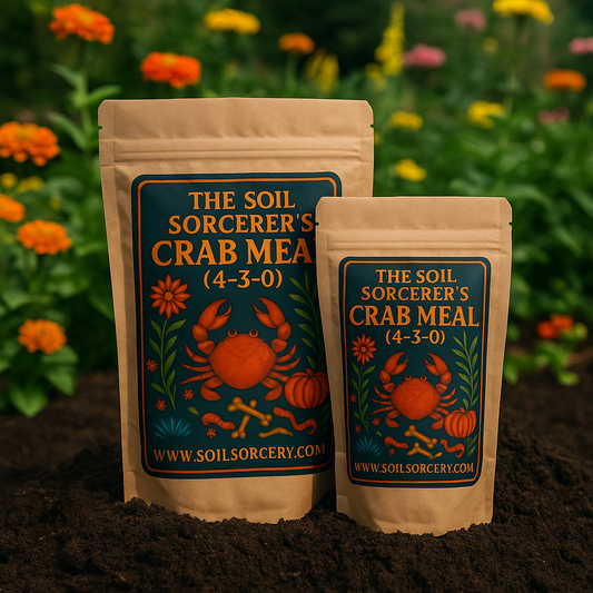 The Soil Sorcerer’s Crab Meal Soil Amendment