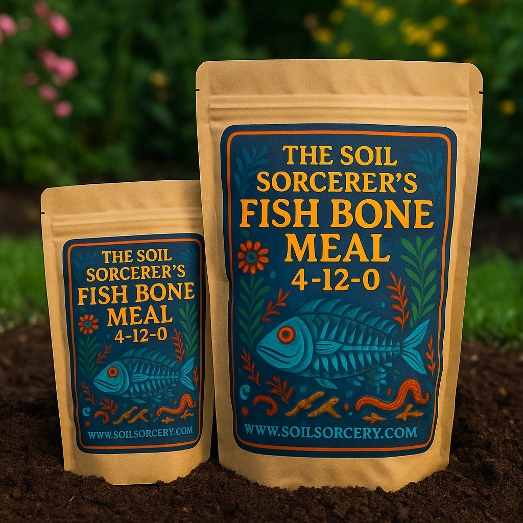 The Soil Sorcerer’s Fish Bone Meal Soil Amendment