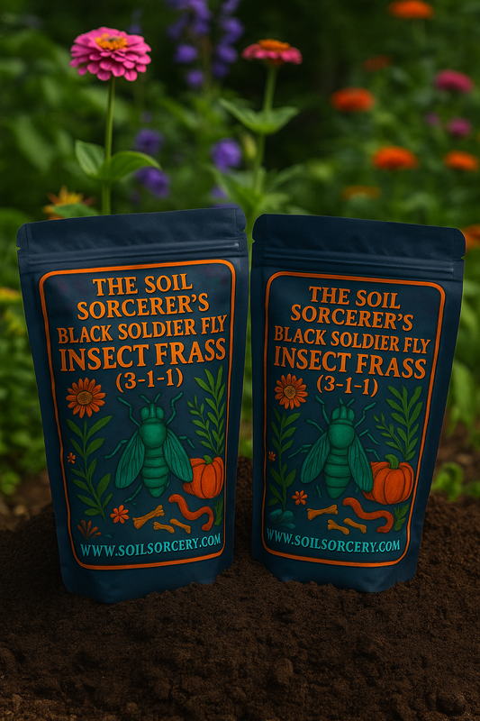 The Soil Sorcerer’s Black Soldier Fly Insect Frass Soil Amendment