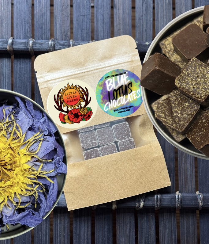 Botanical Milk Chocolate Bites with Blue Lotus Extract