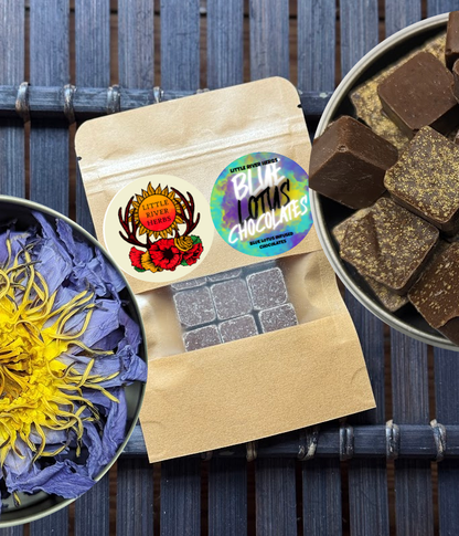 Botanical Milk Chocolate Bites with Blue Lotus Extract