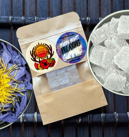 Mullein Based Herbal Botanical Gummy Fruit Chews With Blue Lotus Extract - 5 Flavors To Choose From